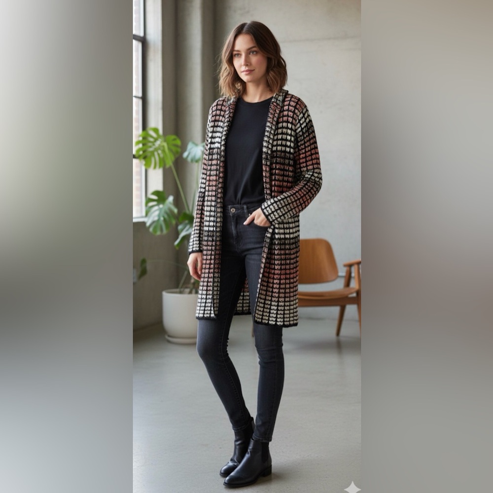 Stylish Multicolor lightweight long Sweater #boho #bohemian whippie #bohofashion